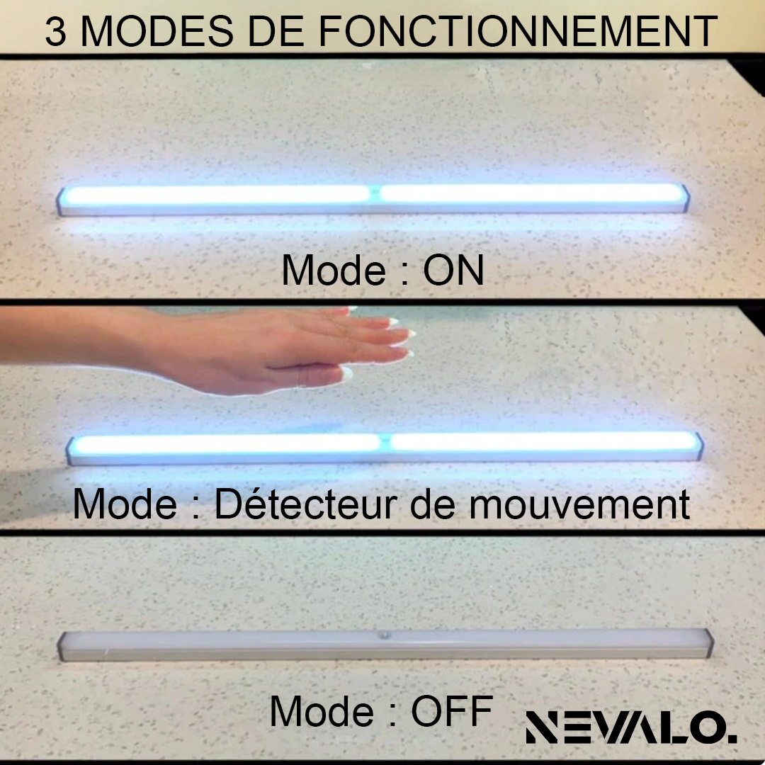 Lampe magnétique à détecteur de mouvements